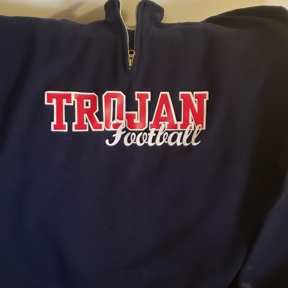 High school football team sweatshirt